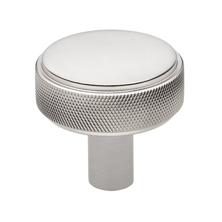 Gliderite Hardware 1-1/2 in. Knurled Knob Satin Nickel 5825-SN-1